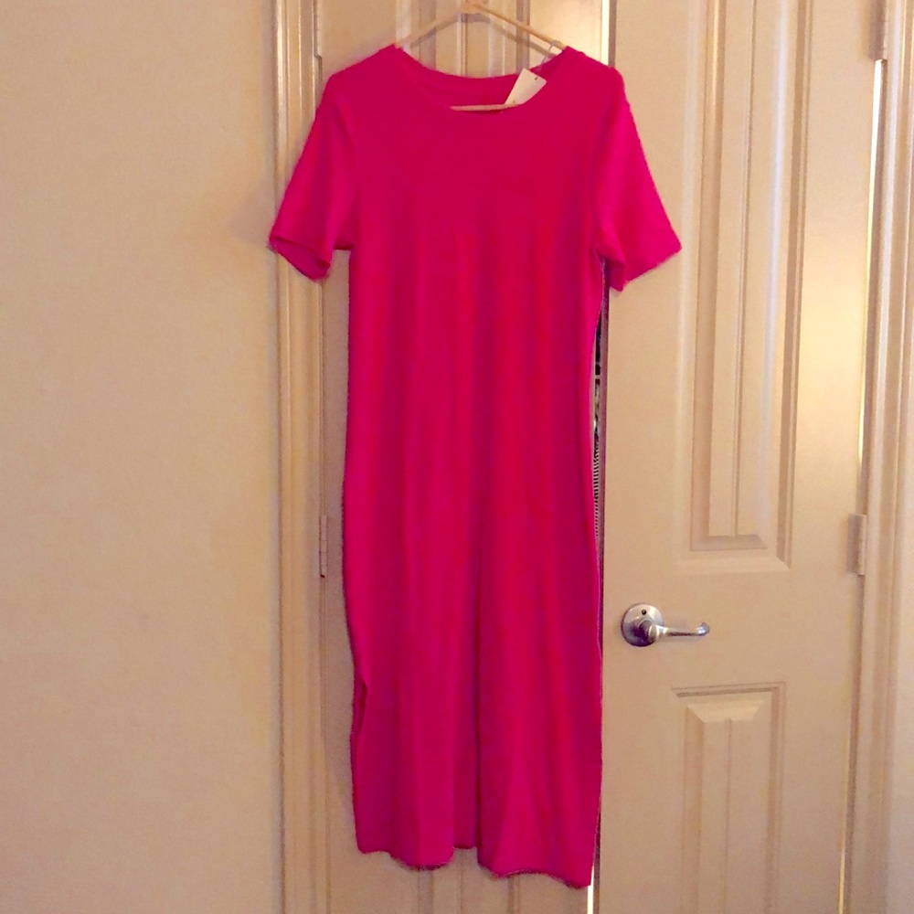 A new day hot pink midi dress - size large
